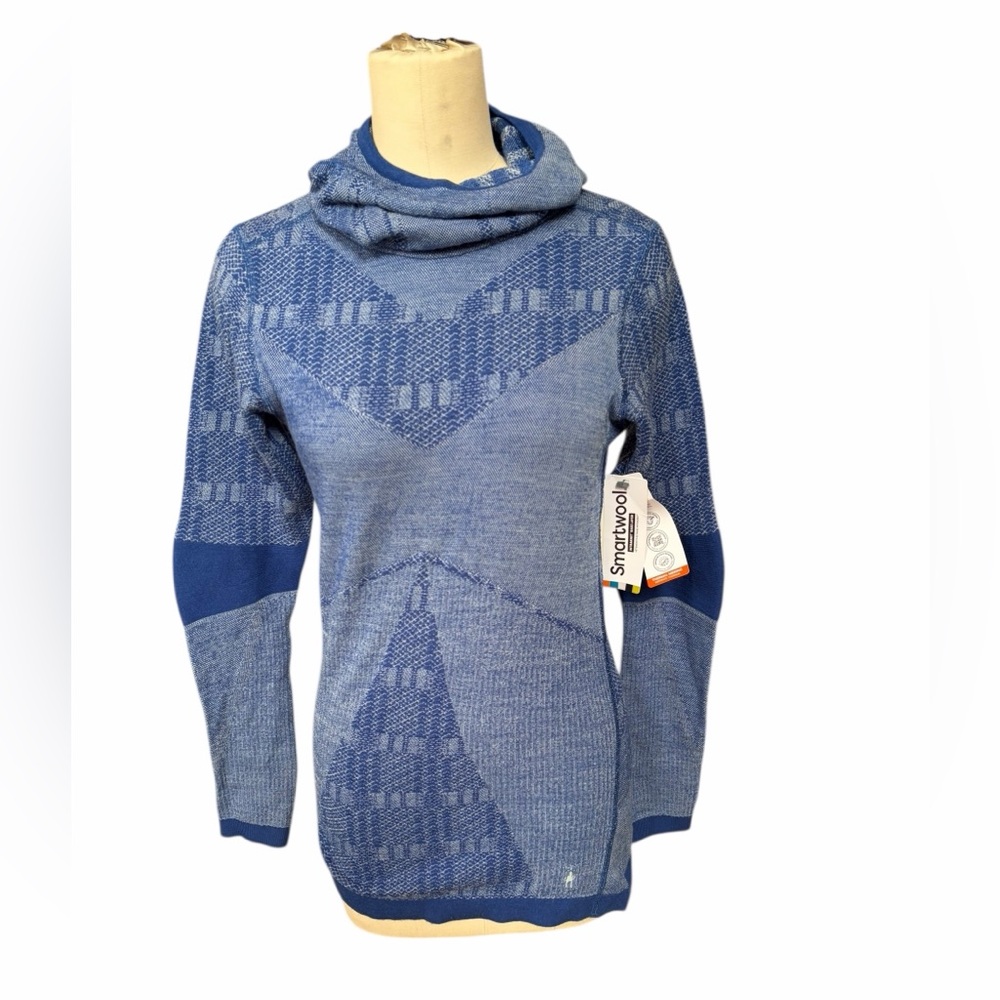 SMARTWOOL MERINO 250 INTRAKNIT THERMAL PATTERN HOODIE WOMENS size medium, nwt - Picture 2 of 6